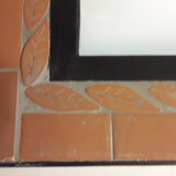 Mirror with terracotta frame