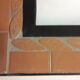 Mirror with terracotta frame