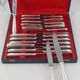 Alfénide Christofle Louvois Shell, 24 knives: 12 dinner knives + 12 cheese knives.
