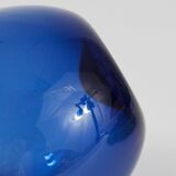 Glass vase signed Bleu Timo Sarpaneva Pullo Oiseau, Iittala, Finland, 1950s