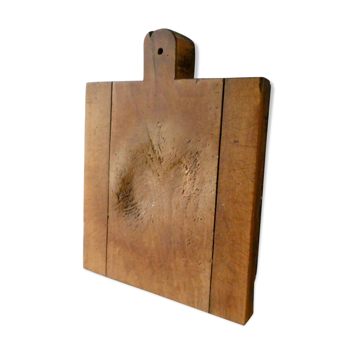 Cutting board, raw wooden log, 34 by 45 cm