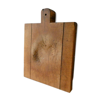Cutting board, raw wooden log, 34 by 45 cm
