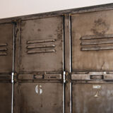 Vestiaire métallique industriel 3 portes coins arrondis