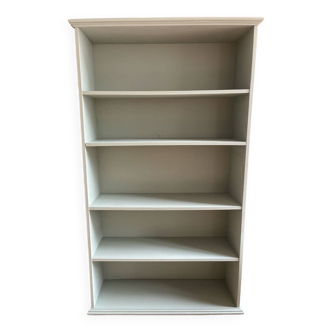Celadon green bookcase
