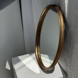 Miroir ovale doré classique 42x32