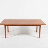 Modern Danish solid oak coffee table, 1960s