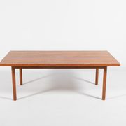 Modern Danish solid oak coffee table, 1960s