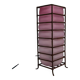 Modernist Glass Paste and Wrought Iron Table Lamp, Circa 1950-1960