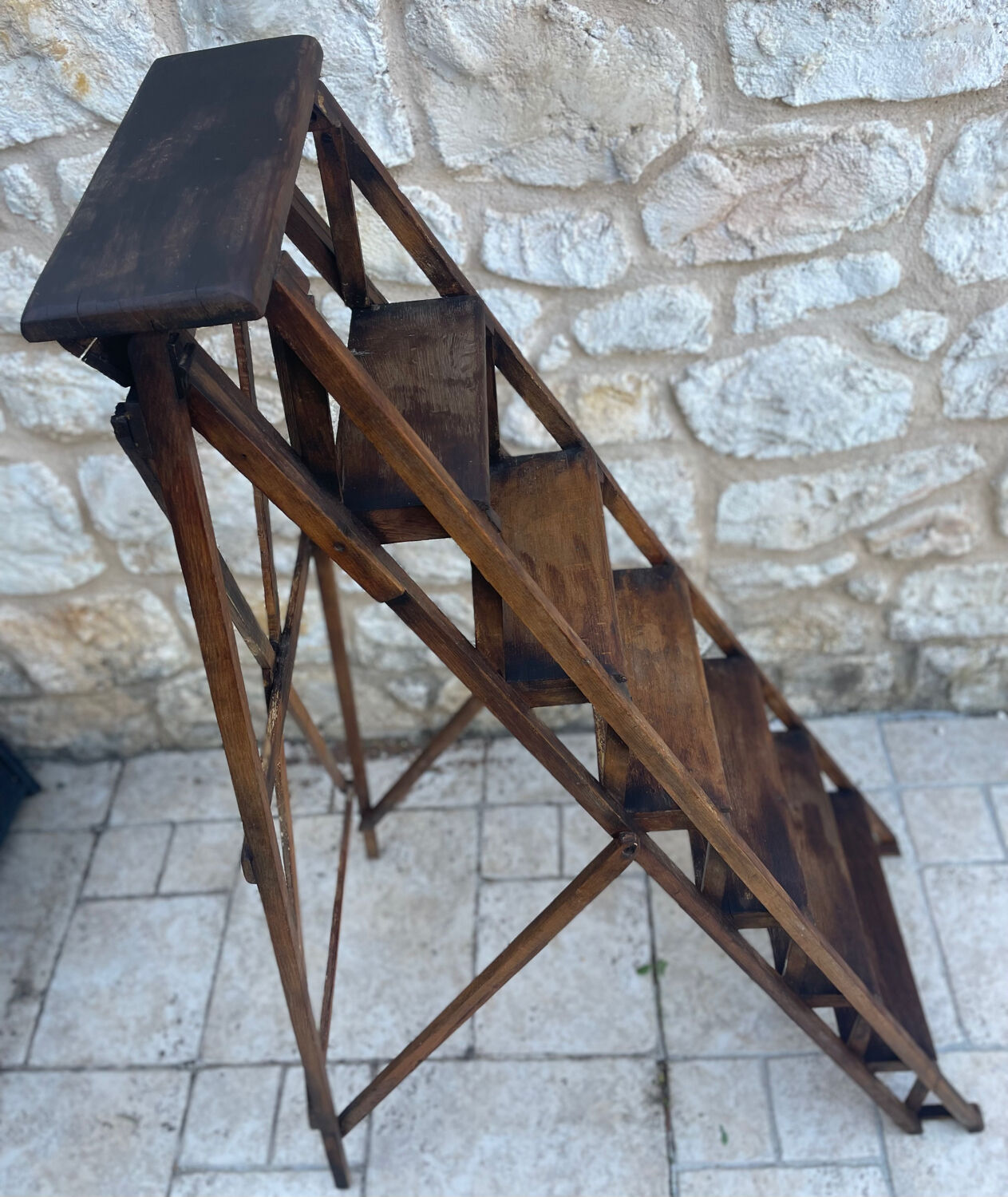 Decorative wooden ladder