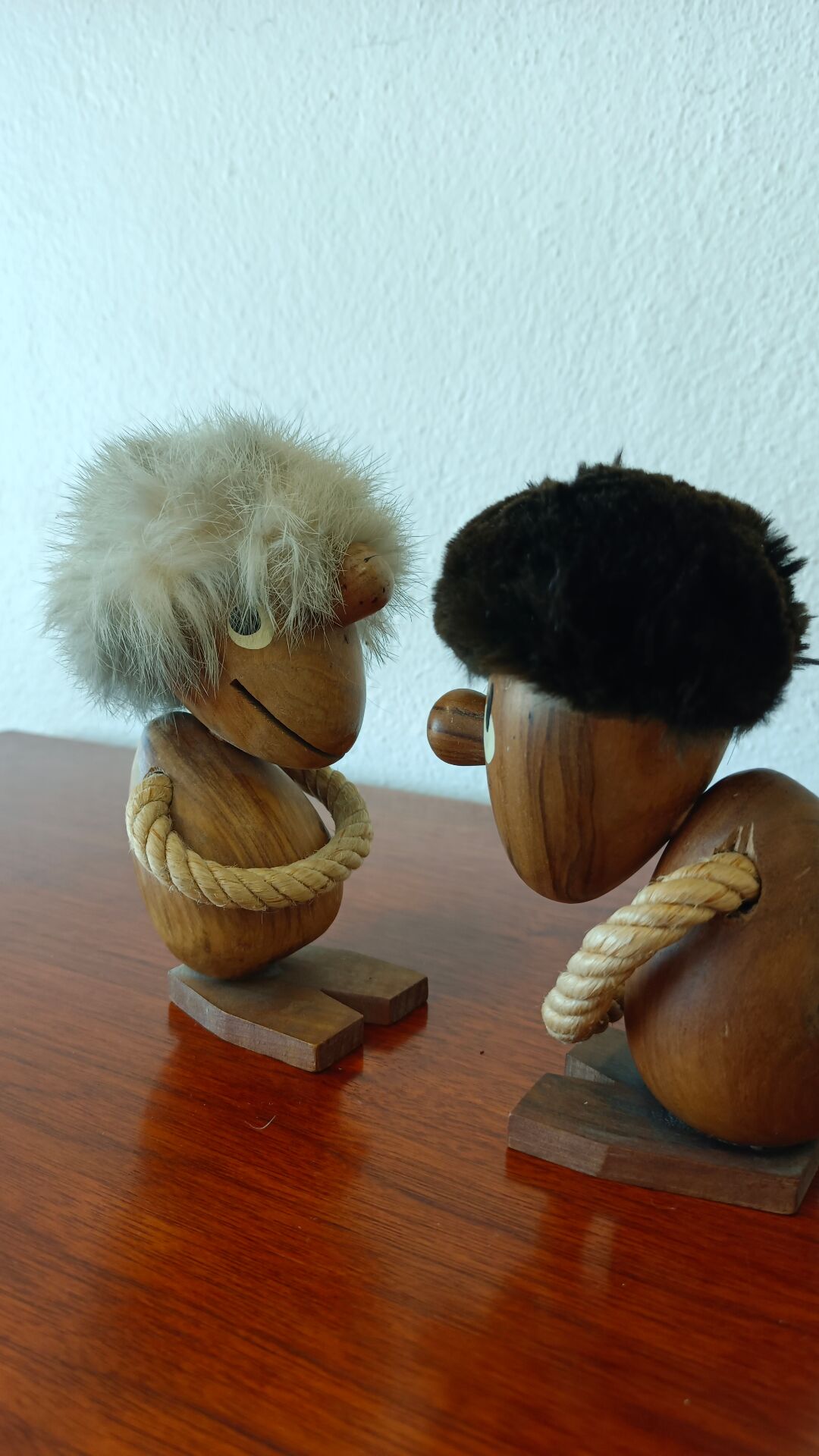 Teak figurines