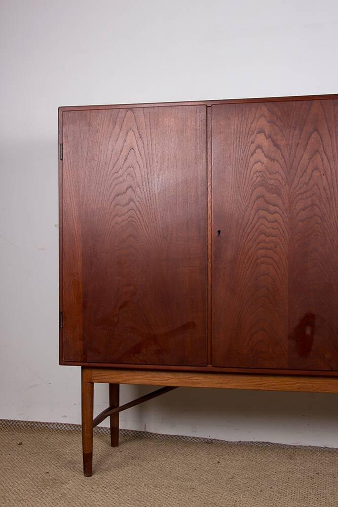 Danish Teak Highboard by Kurt Ostervig for Randers Mobelfabrik 1960.