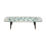 Glass zodiac table