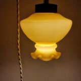 Ochre opaline walkaround in bedside lamp