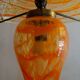 Blown glass mushroom lamp