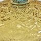 Georges Sand hollow two-tone glass compote bowl signed Portieux