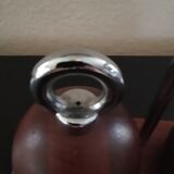 Salt and pepper mill set on base