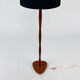 Vintage danish brass and rosewood floor lamp, 1960s.