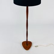 Vintage danish brass and rosewood floor lamp, 1960s.