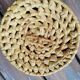 Round palm leaf basket
