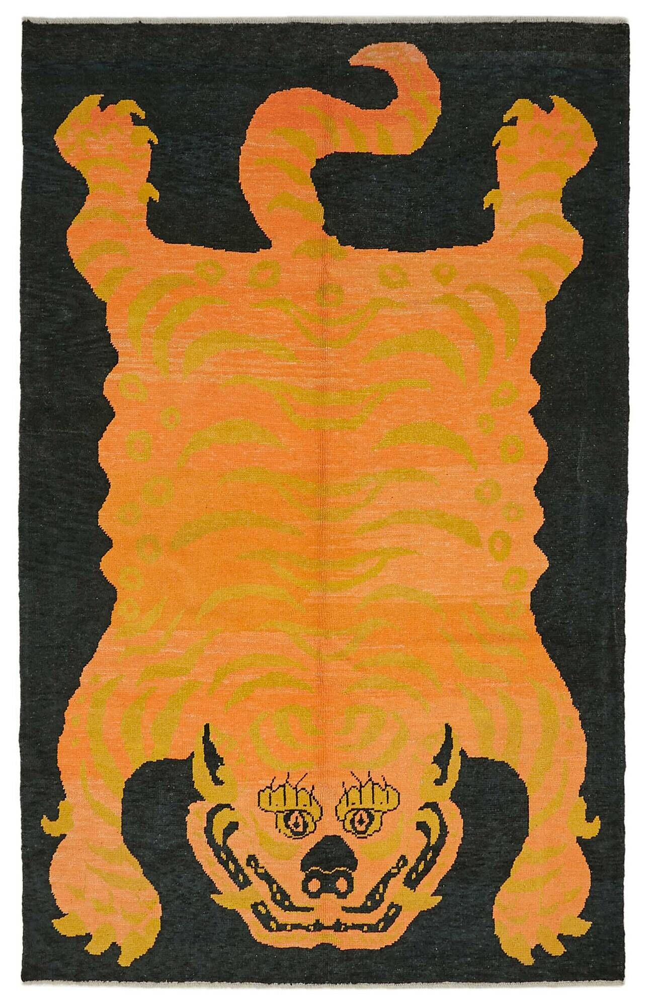 Turkish Handknotted Wool Tiger Rug  211 cm x 335 cm