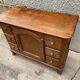 Buffet solid oak storage cabinet 1 door 6 drawers
