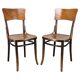 Paire de chaises en bois courbé Thonet Art Nouveau, Tchécoslovaquie, années 1920.