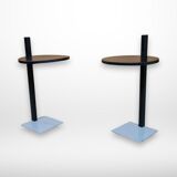 Set of 2 modernist side tables or night stands, 1970s