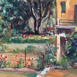 Canvas signed André Raibaud “Provence landscape”