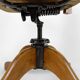 American swivel office armchair in oak, with leather seat, USA, Circa 1900