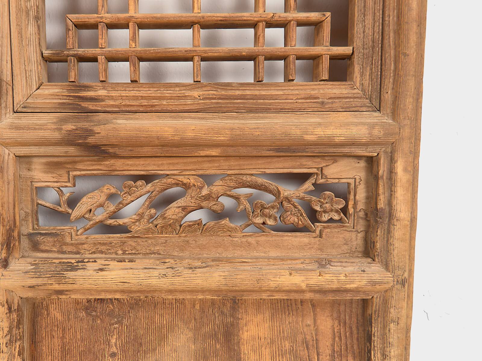 Antique Chinese wooden door, circa 1890