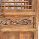 Porte chinoise ancienne en bois, vers 1890
