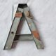 Sign letter A vintage metal