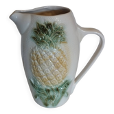 Pichet en faience de Sarreguemines Forme Ananas