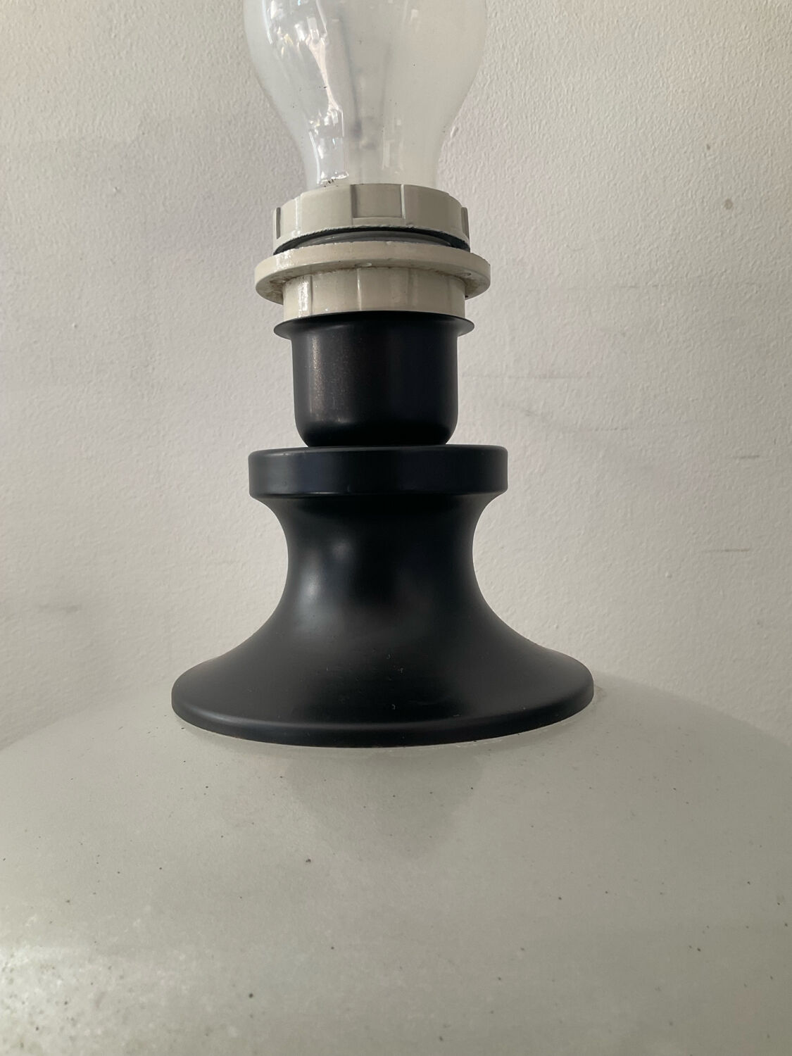 Lamp base in Scavo Murano glass paste