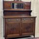 English art nouveau buffet in mahogany early twentieth century