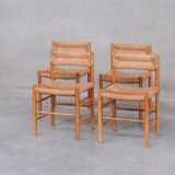 'Dordogne' Mid-Century Rush Dining Chairs