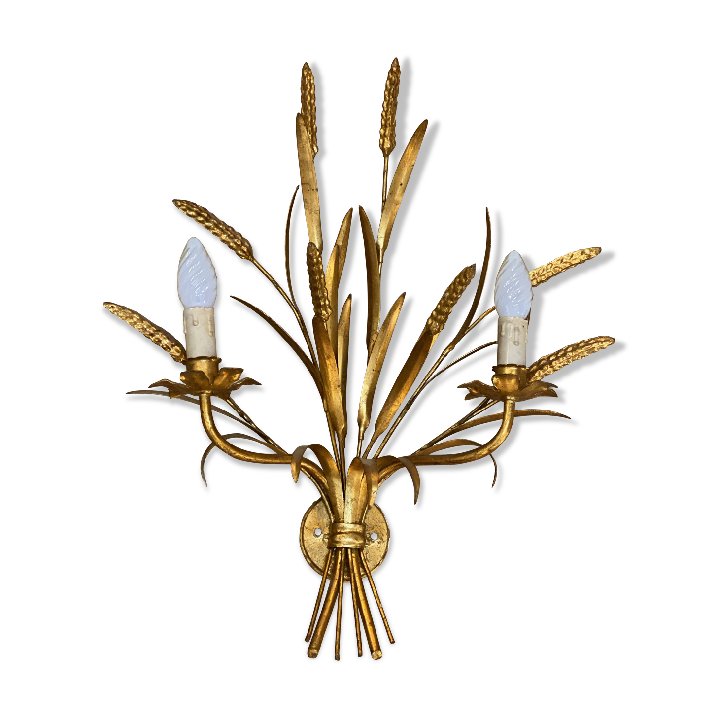 Applique en métal doré 1960