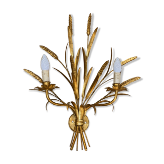 Golden metal sconce 1960