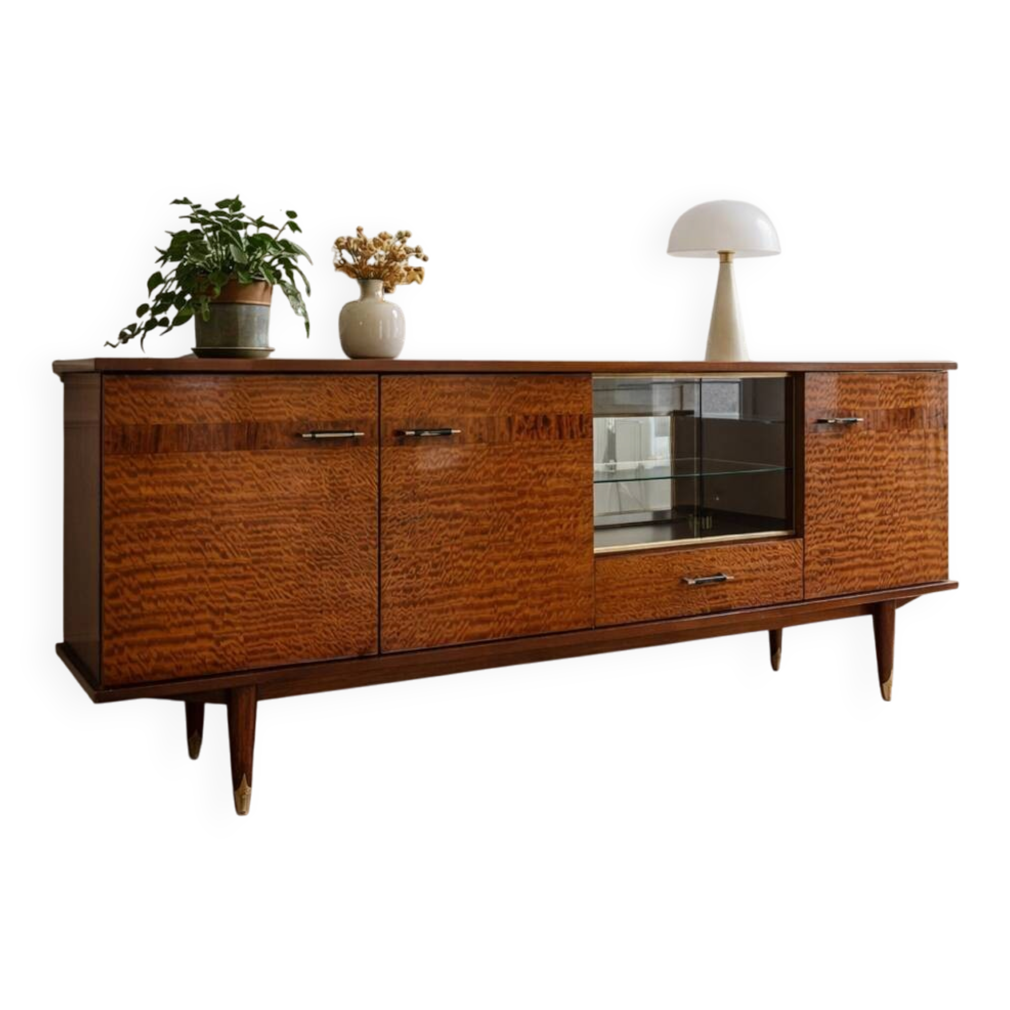 Large vintage sideboard from the 50s/60s, 210 cm.