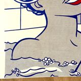 Original pop-art poster, reissue by Roy Lichtenstein "woman in bath 1963"