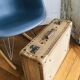 Vintage cardboard suitcase from the 50s