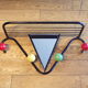 Vintage coat rack with mirror and shelf
