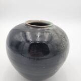 Glazed ceramic ball vase