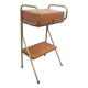 Table chevet vintage métal bois