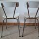 Paire de chaises formica