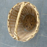 Basket has handles, braided vintage