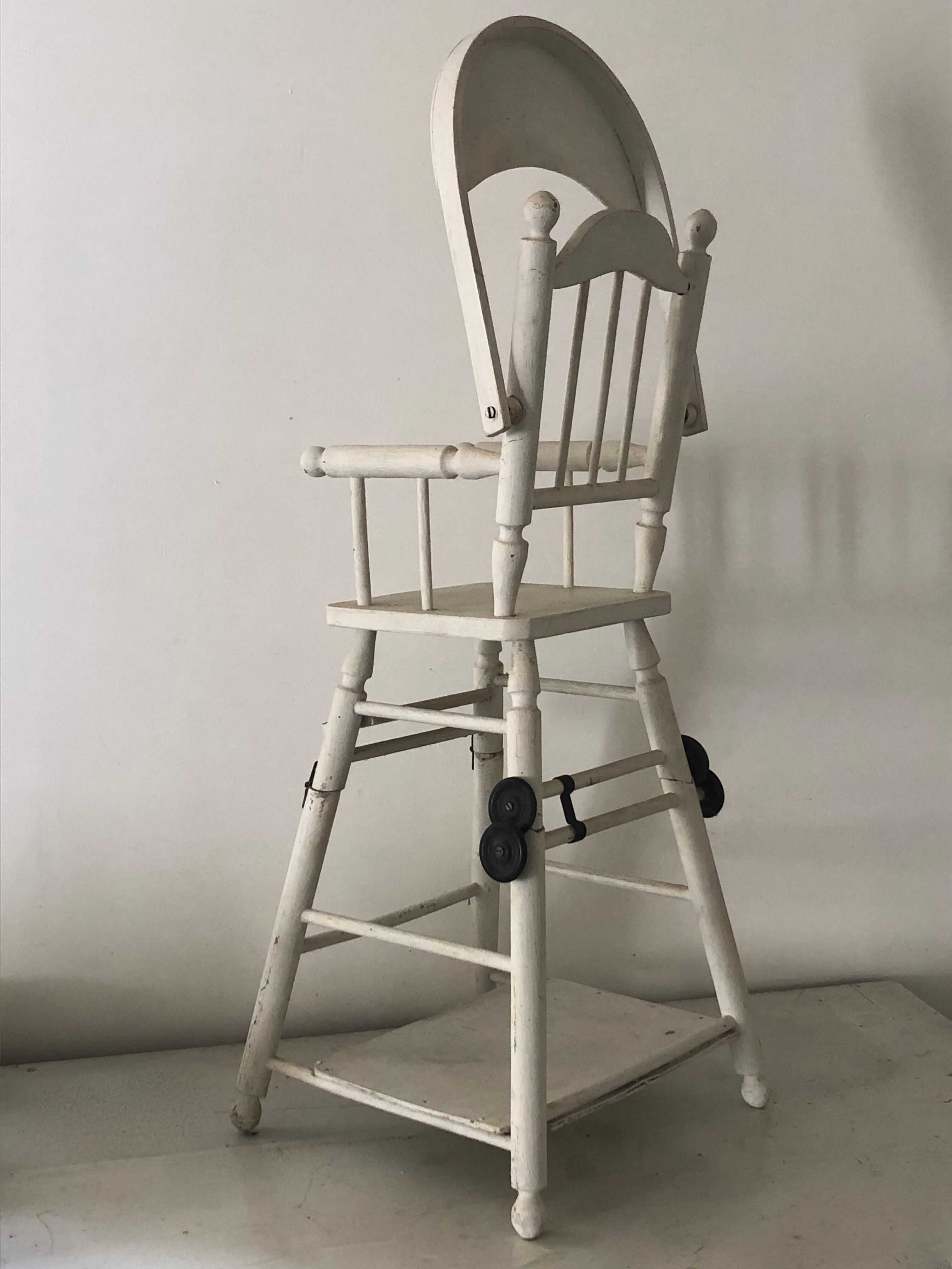 Antique toy - doll high chair