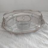 Silver metal aperitif server