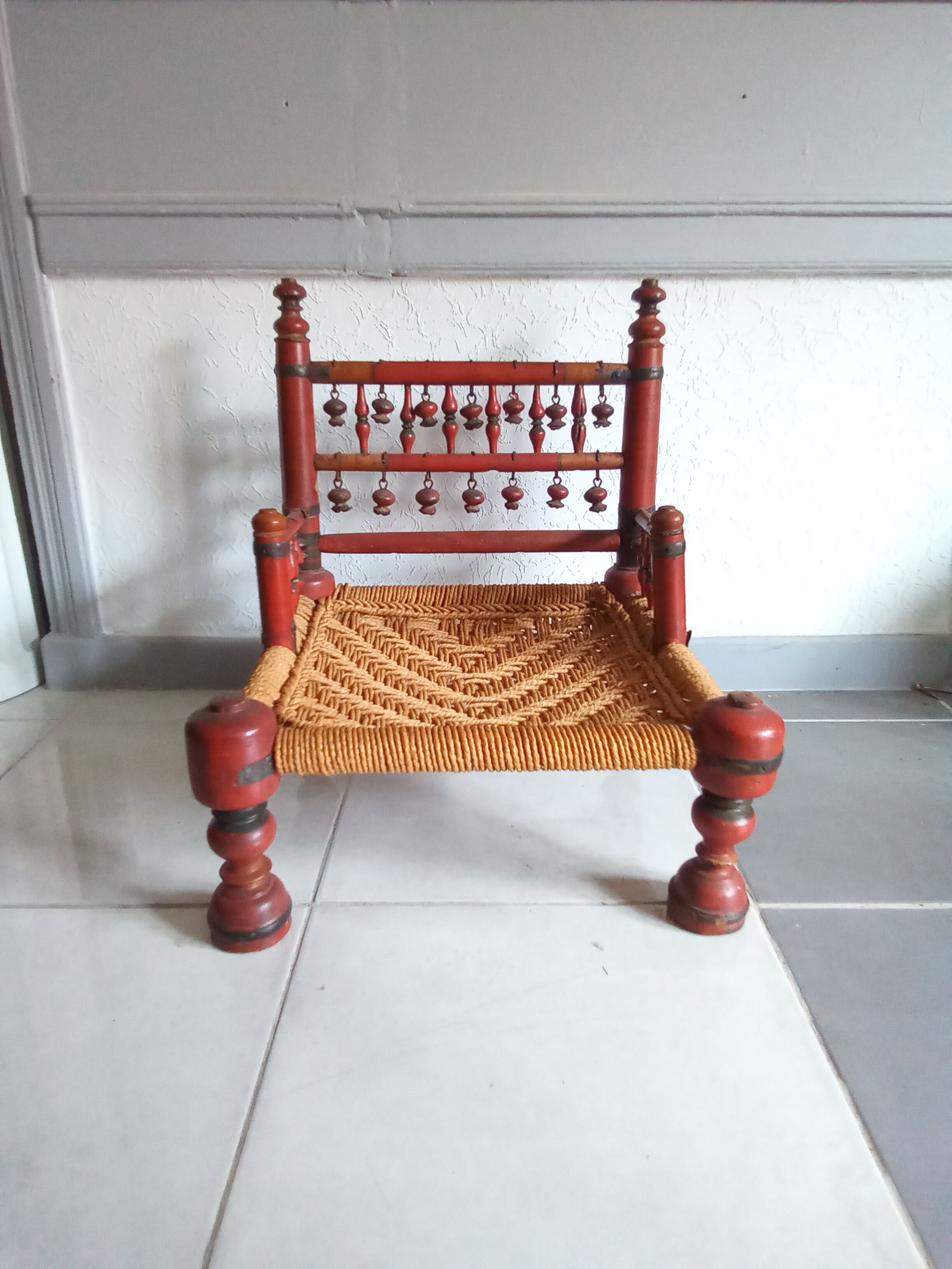 Traditional Indian low chair