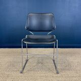 Lot of 39 Matrix T.Tolleson for Krueger chairs black and chrome 70s USA